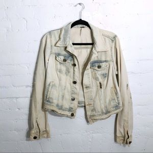 Free People ✨ Bleached Denim Jacket